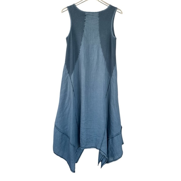 XCVI Regan Dress in Blue Size XS 100% Linen - Picture 2 of 6